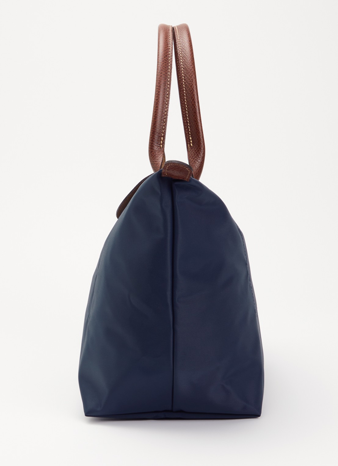 Longchamp Le Pliage Original handtas L met leren details - detail 2 donkerblauw