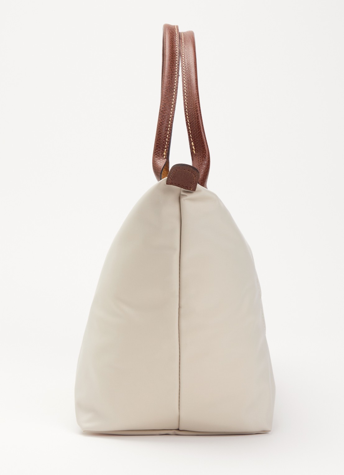 Longchamp Le Pliage Original handtas L met leren details - detail 2 ivoor