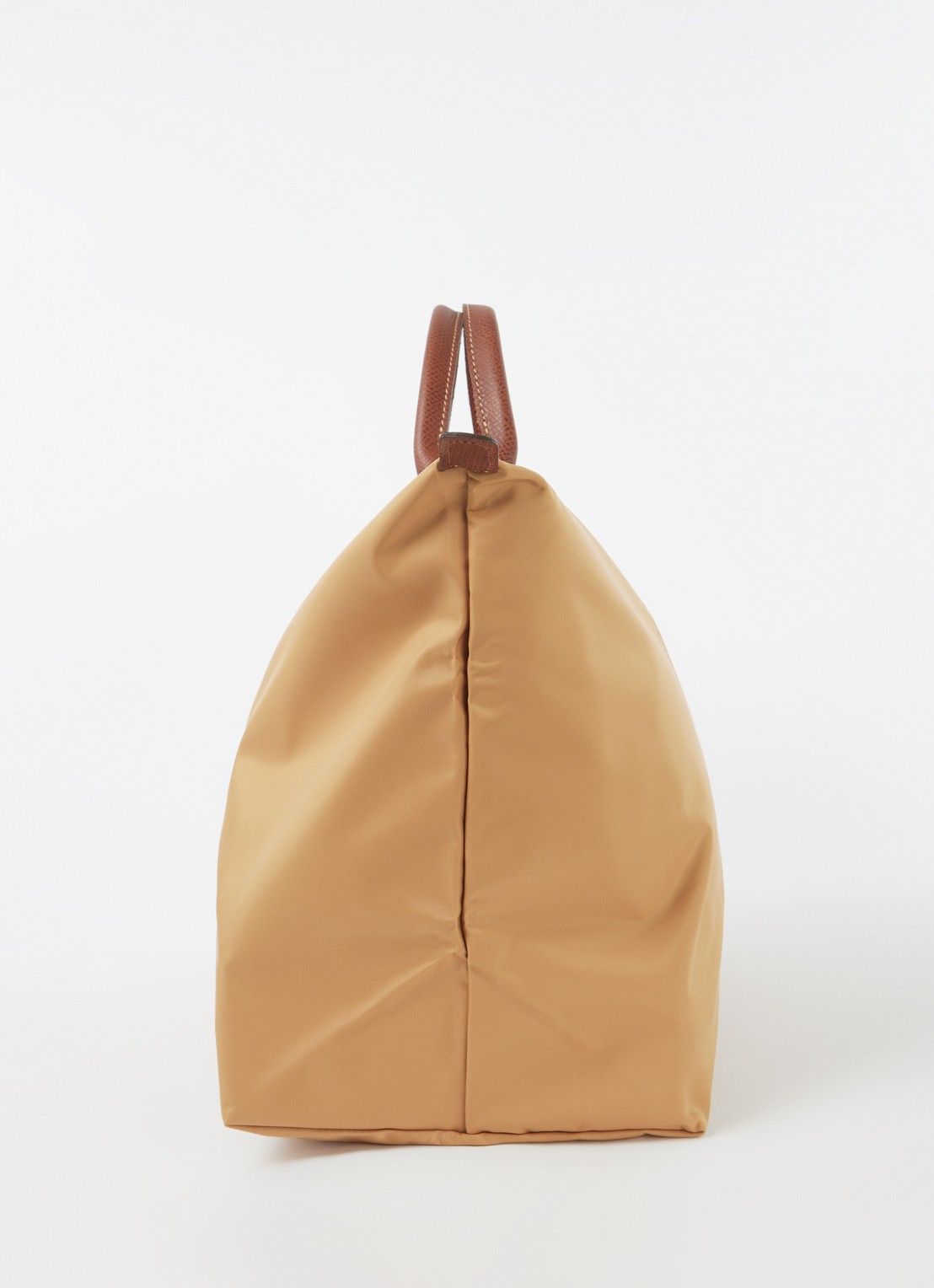 Longchamp Le Pliage Original reistas L met leren details - detail 3 camel