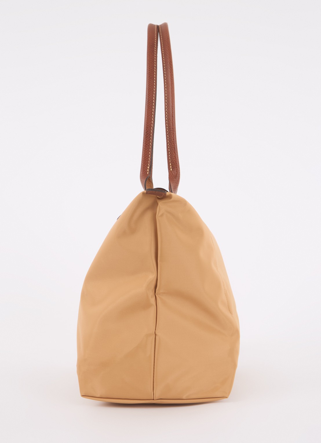 Longchamp Le Pliage Original schoudertas L met leren details - detail 4 okergeel