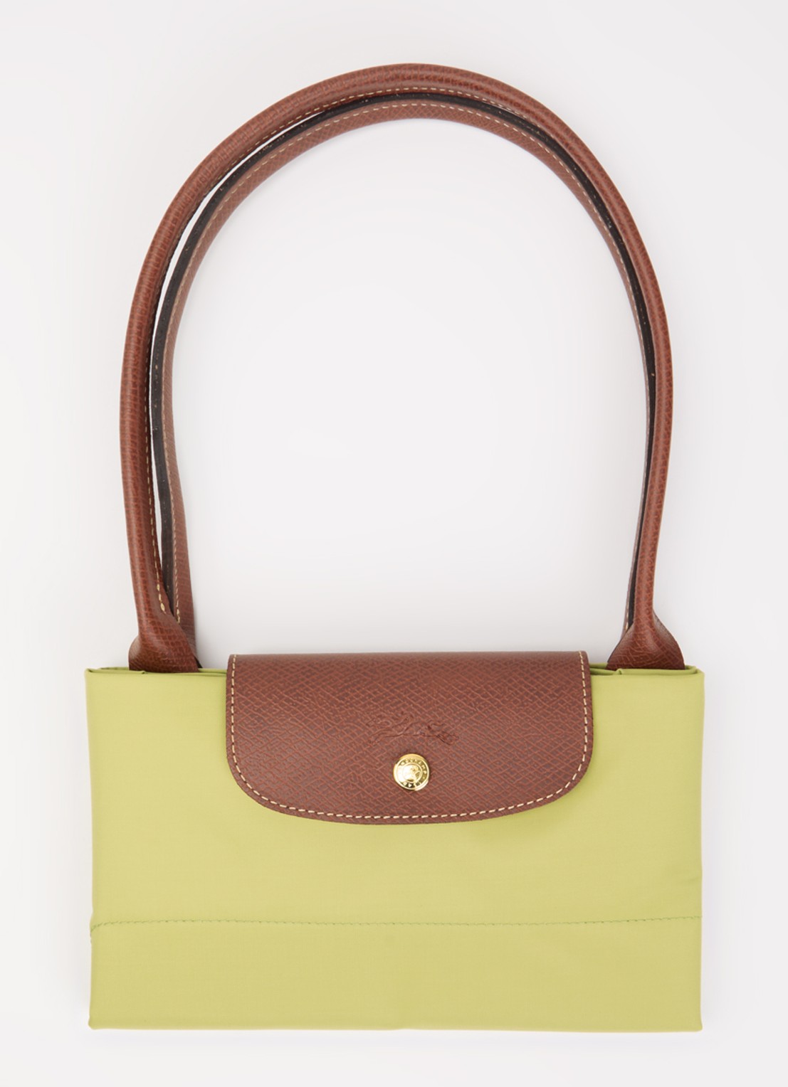 Longchamp Le Pliage Original schoudertas L met leren details - detail 6 mosgroen