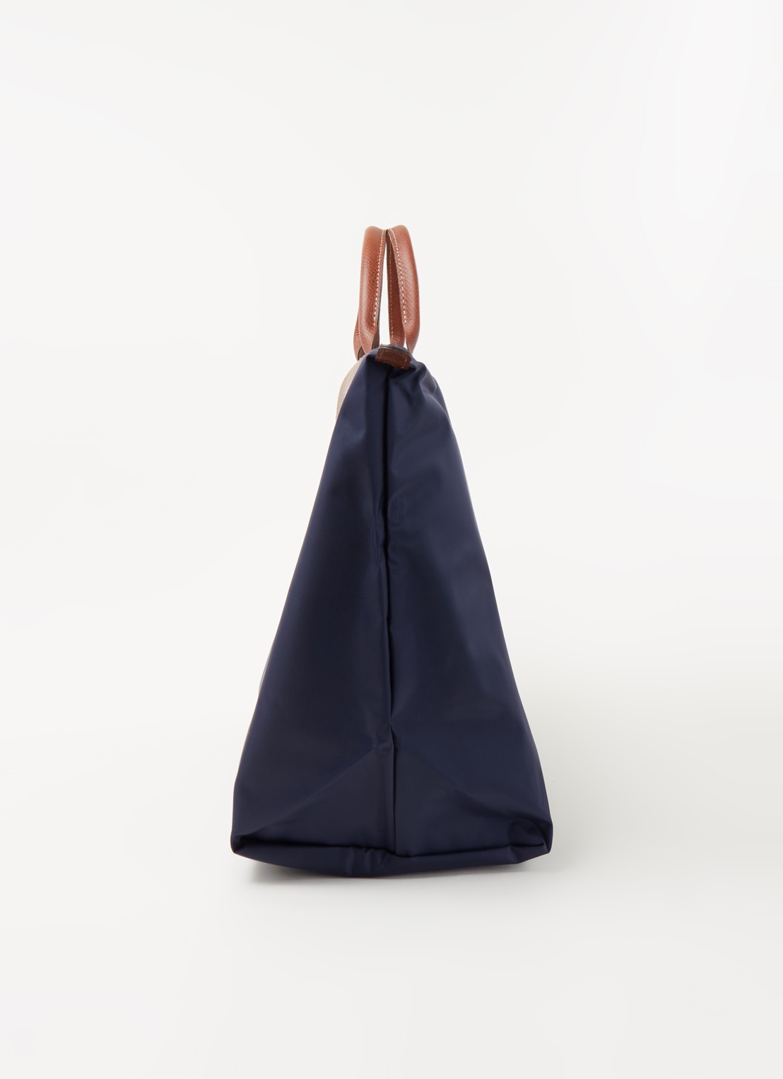 Longchamp Le Pliage reistas L met leren details - detail 4 donkerblauw