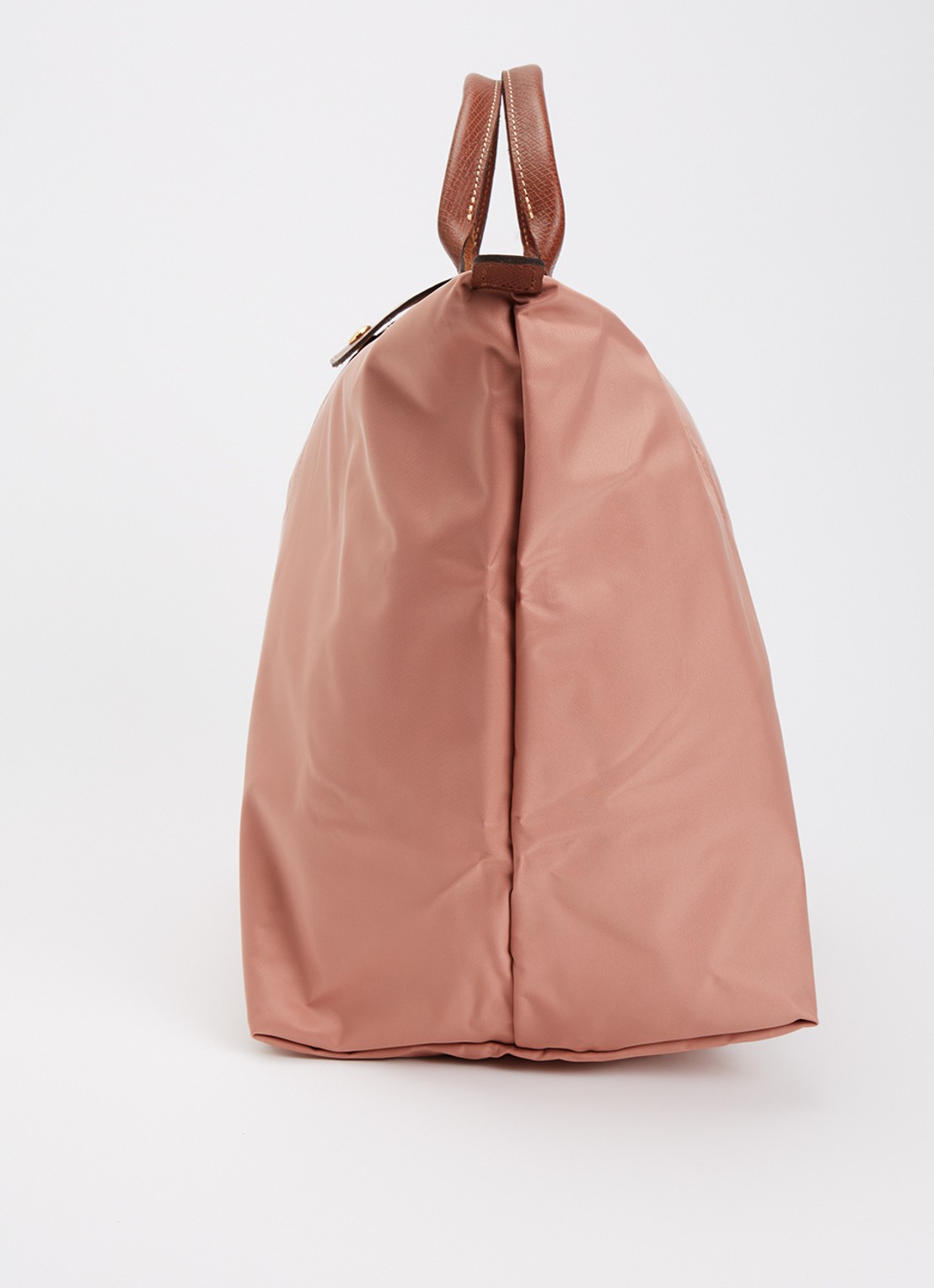 Longchamp Le Pliage reistas L met leren details - detail 5 oudroze