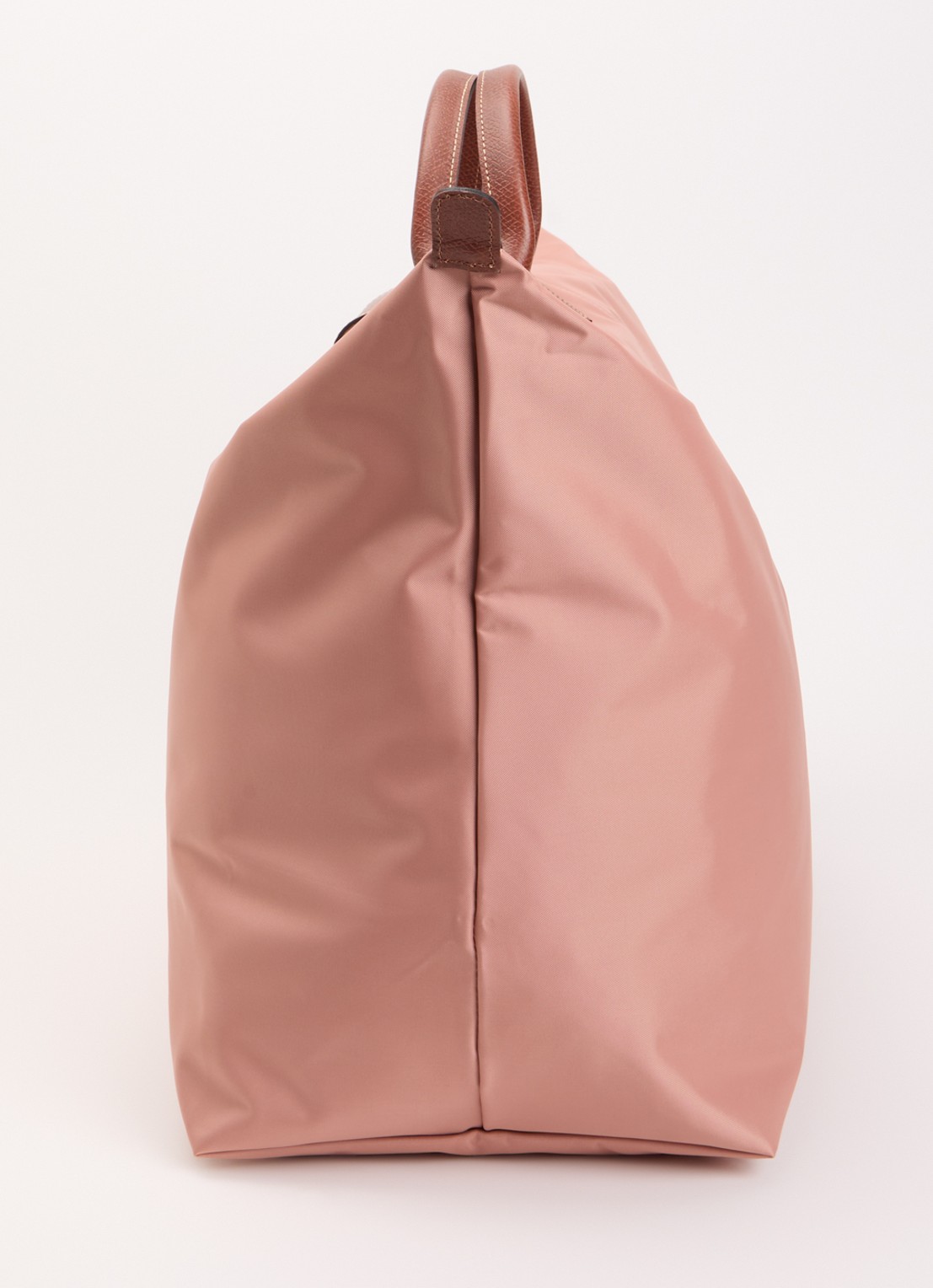 Longchamp Le Pliage reistas XL met leren details - detail 5 oudroze