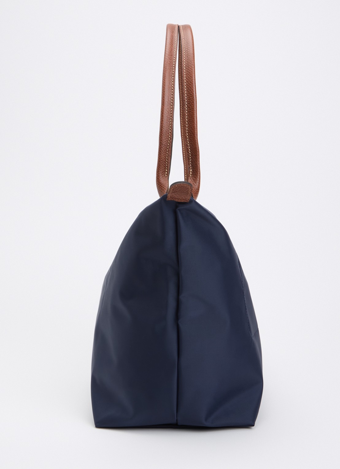 Longchamp Le Pliage schoudertas L met leren details - detail 5 donkerblauw