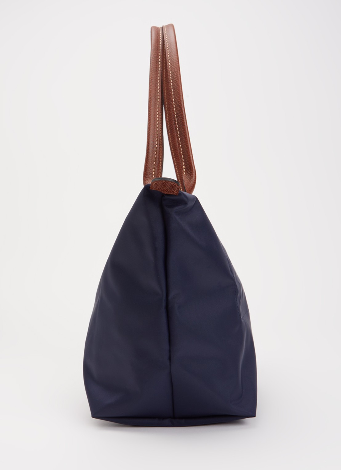 Longchamp Le Pliage schoudertas M met leren details - detail 3 donkerblauw