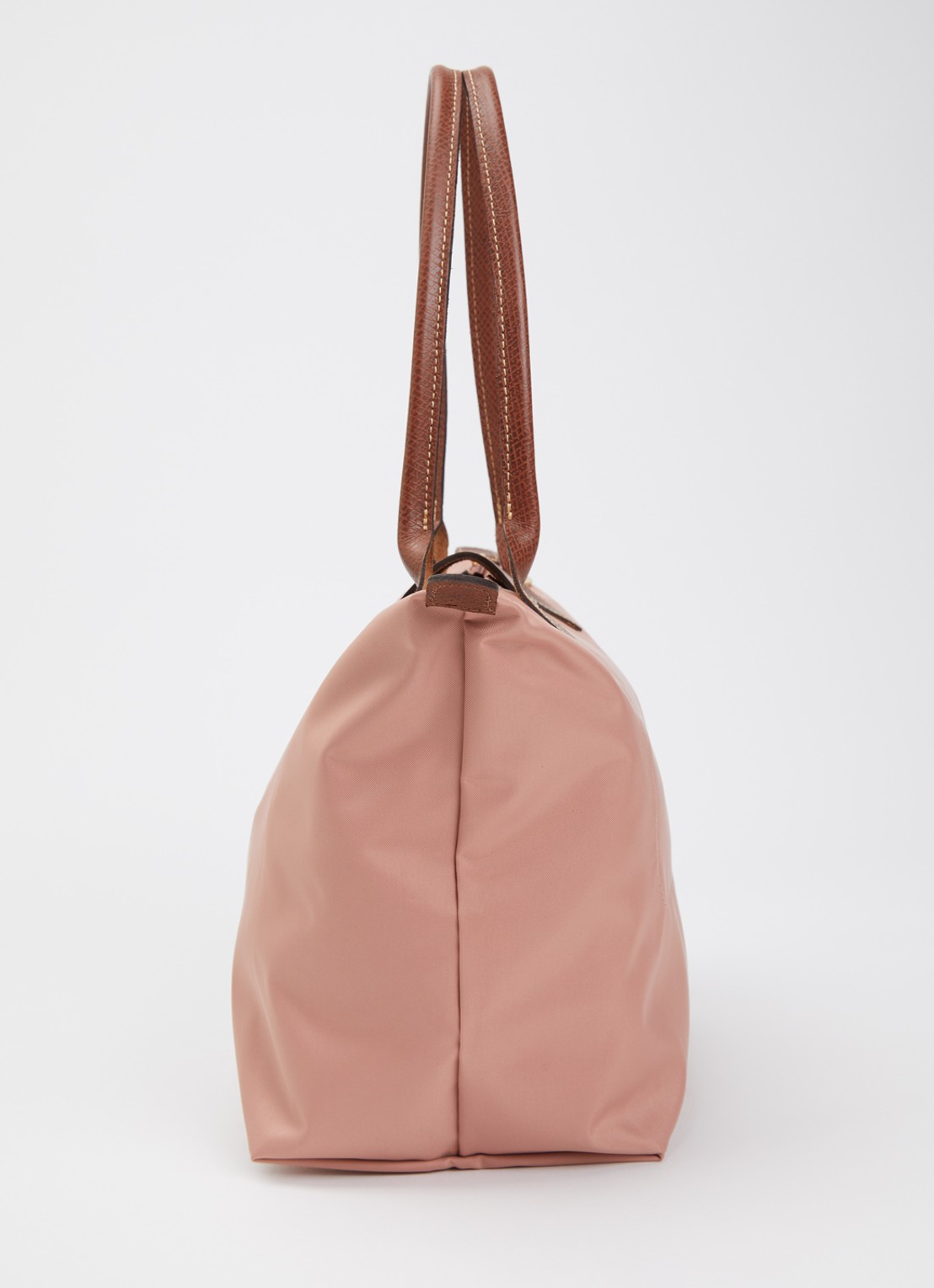 Longchamp Le Pliage schoudertas M met leren details - detail 3 oudroze