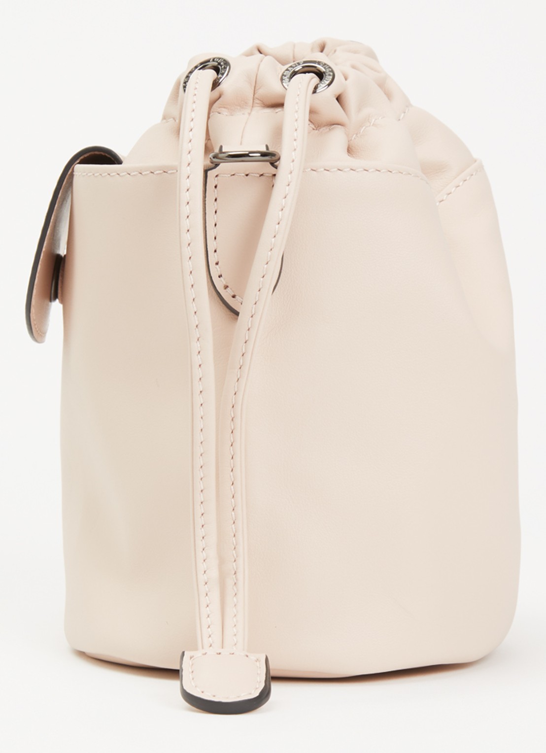 Longchamp Le Pliage Xtra crossbodytas van leer - detail 2 lichtroze