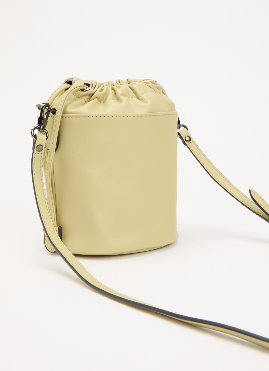 Longchamp Le Pliage Xtra crossbodytas XS van leer - achterkant 4 groen