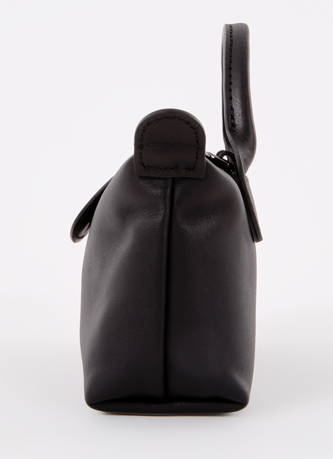 Longchamp Le Pliage Xtra handtas XS van leer met afneembare schouderriem - detail 3 zwart