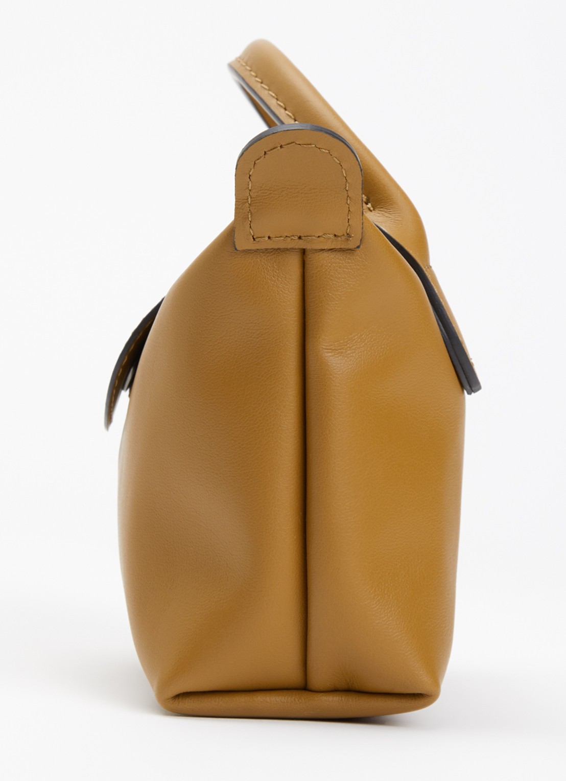 Longchamp Le Pliage Xtra handtas XS van leer met afneembare schouderriem - detail 5 cognac