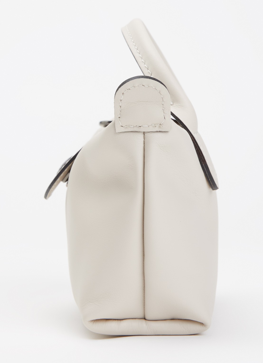 Longchamp Le Pliage Xtra handtas XS van leer - detail 3 creme