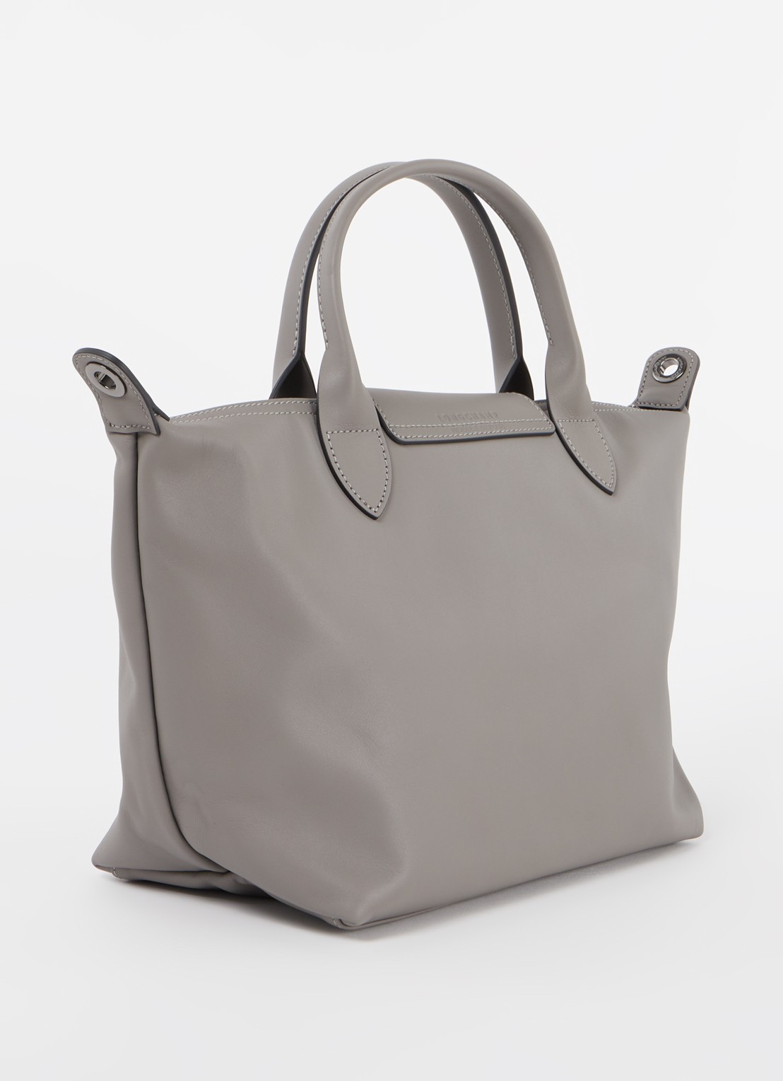 Longchamp Le Pliage Xtra S handtas van leer met afneembare schouderriem - achterkant 3 grijs