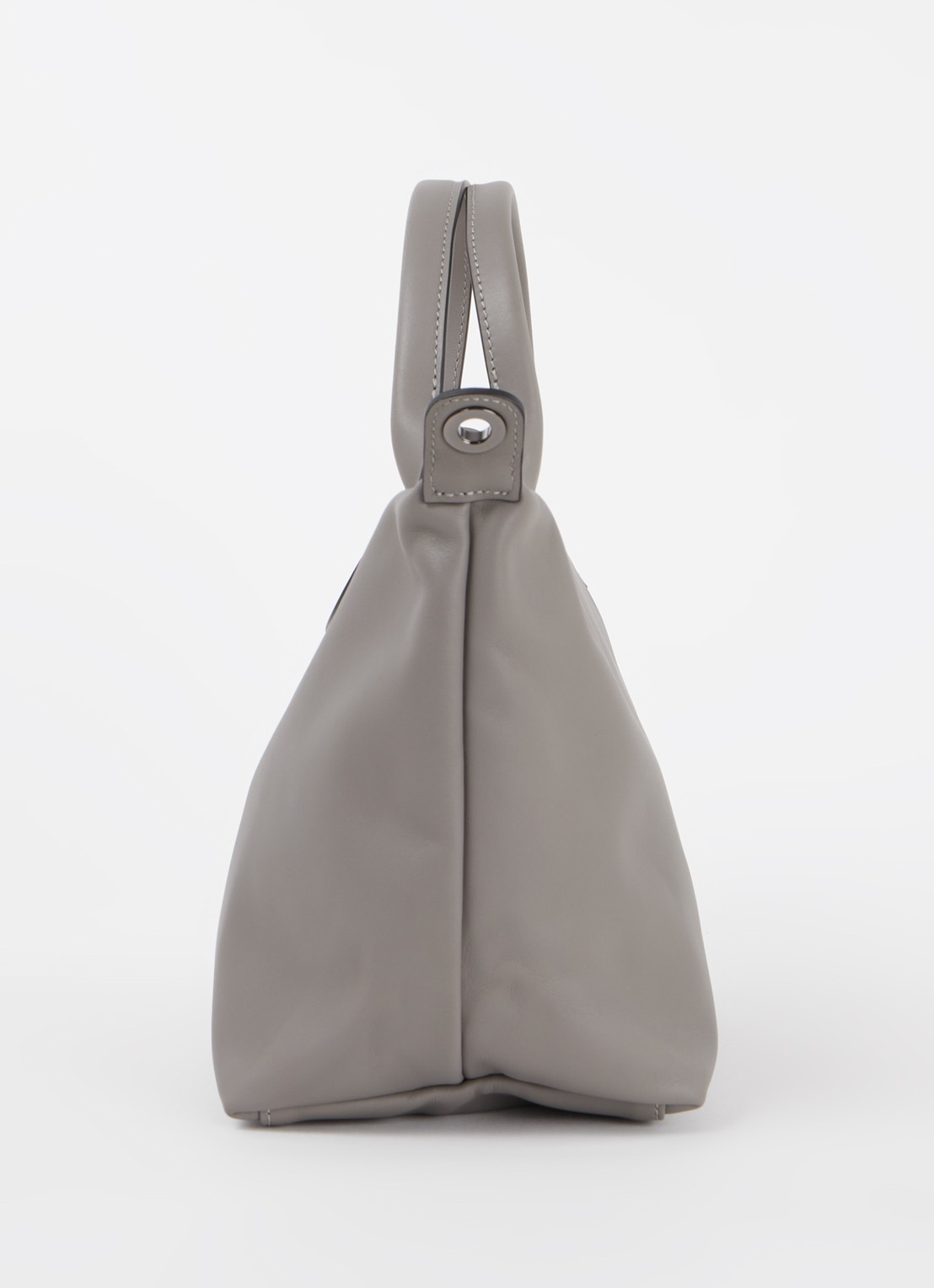 Longchamp Le Pliage Xtra S handtas van leer met afneembare schouderriem - detail 2 grijs