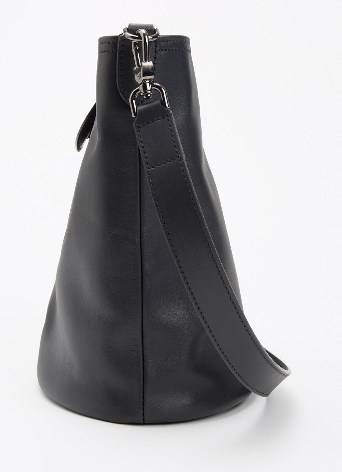 Longchamp Le Pliage Xtra schoudertas M van leer - detail 5 zwart