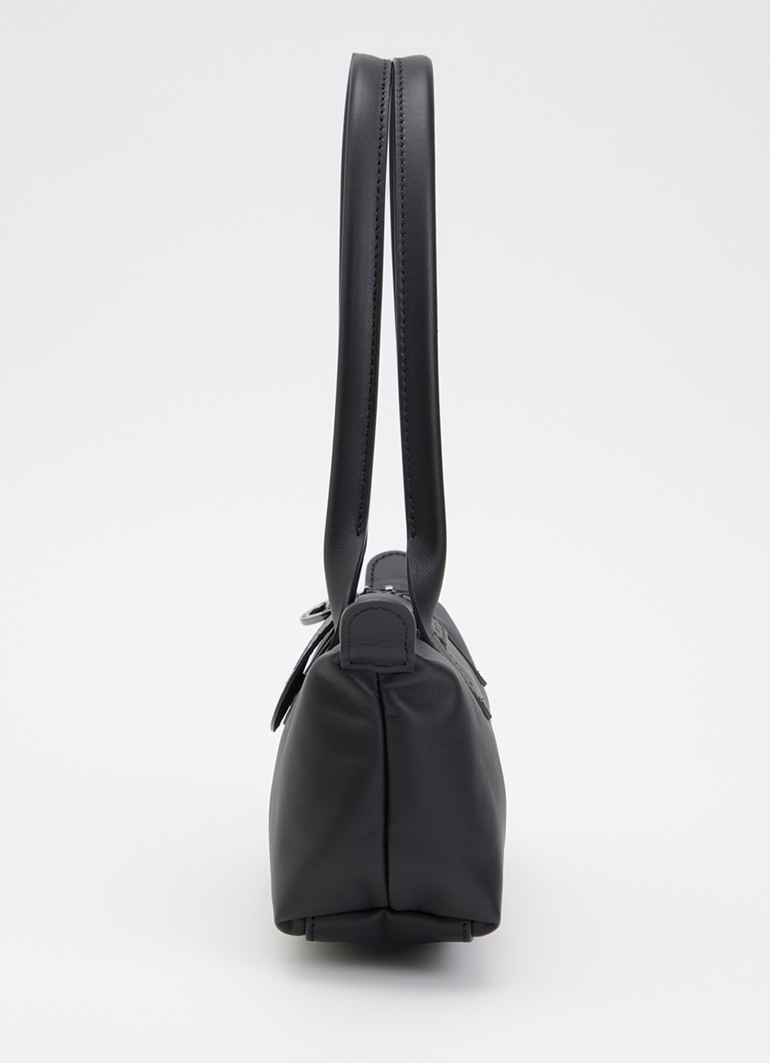 Longchamp Le Pliage Xtra schoudertas M van leer - detail 2 zwart