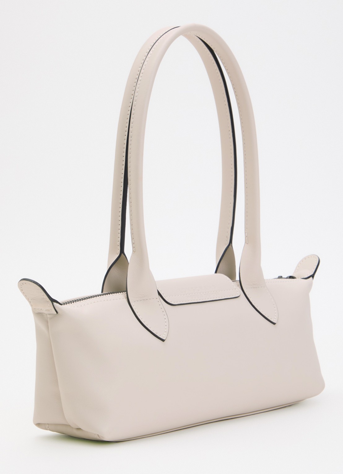 Longchamp Le Pliage Xtra schoudertas M van leer - achterkant 6 creme