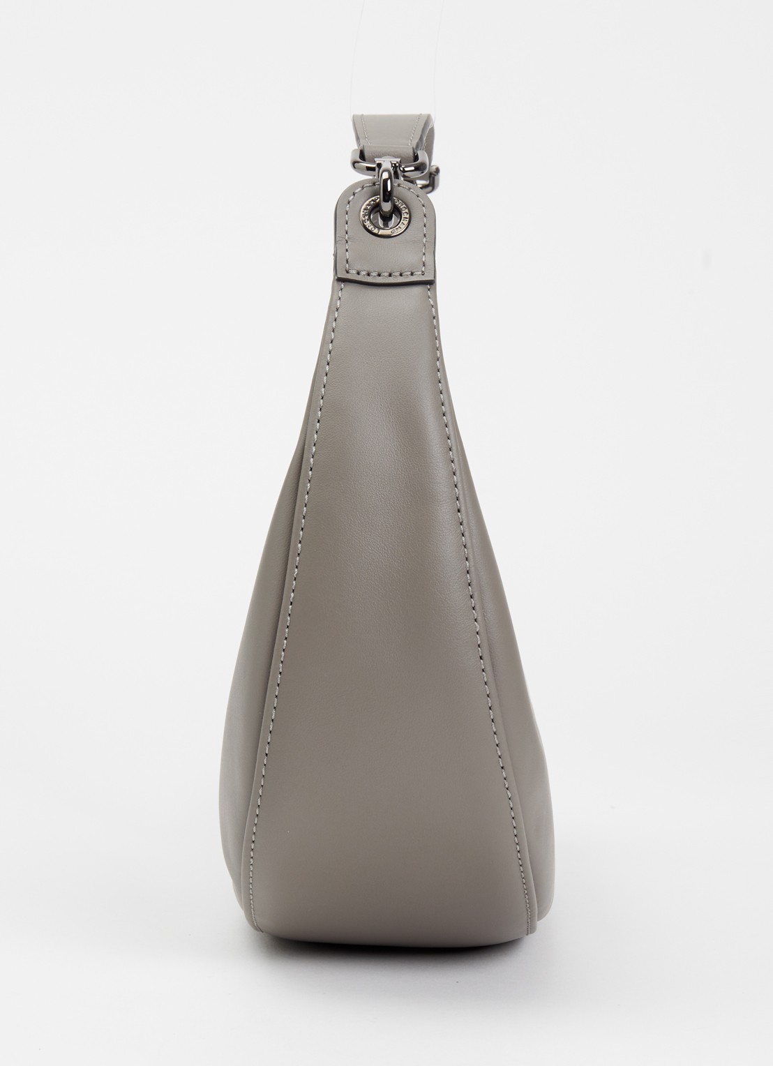 Longchamp Le Pliage Xtra schoudertas S van leer - detail 3 grijs