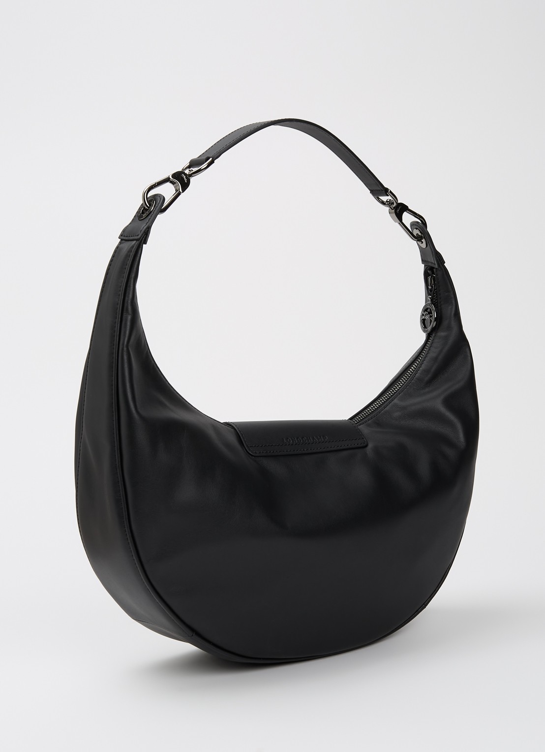 Longchamp Le Pliage Xtra schoudertas van leer - achterkant 6 zwart