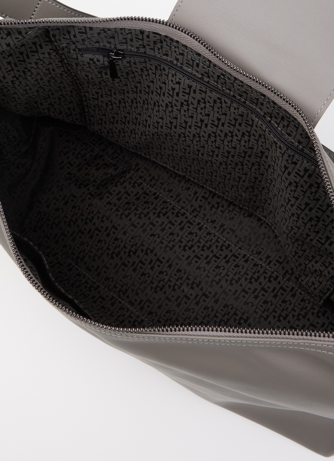 Longchamp Le Pliage Xtra schoudertas XL van leer - detail 4 grijs