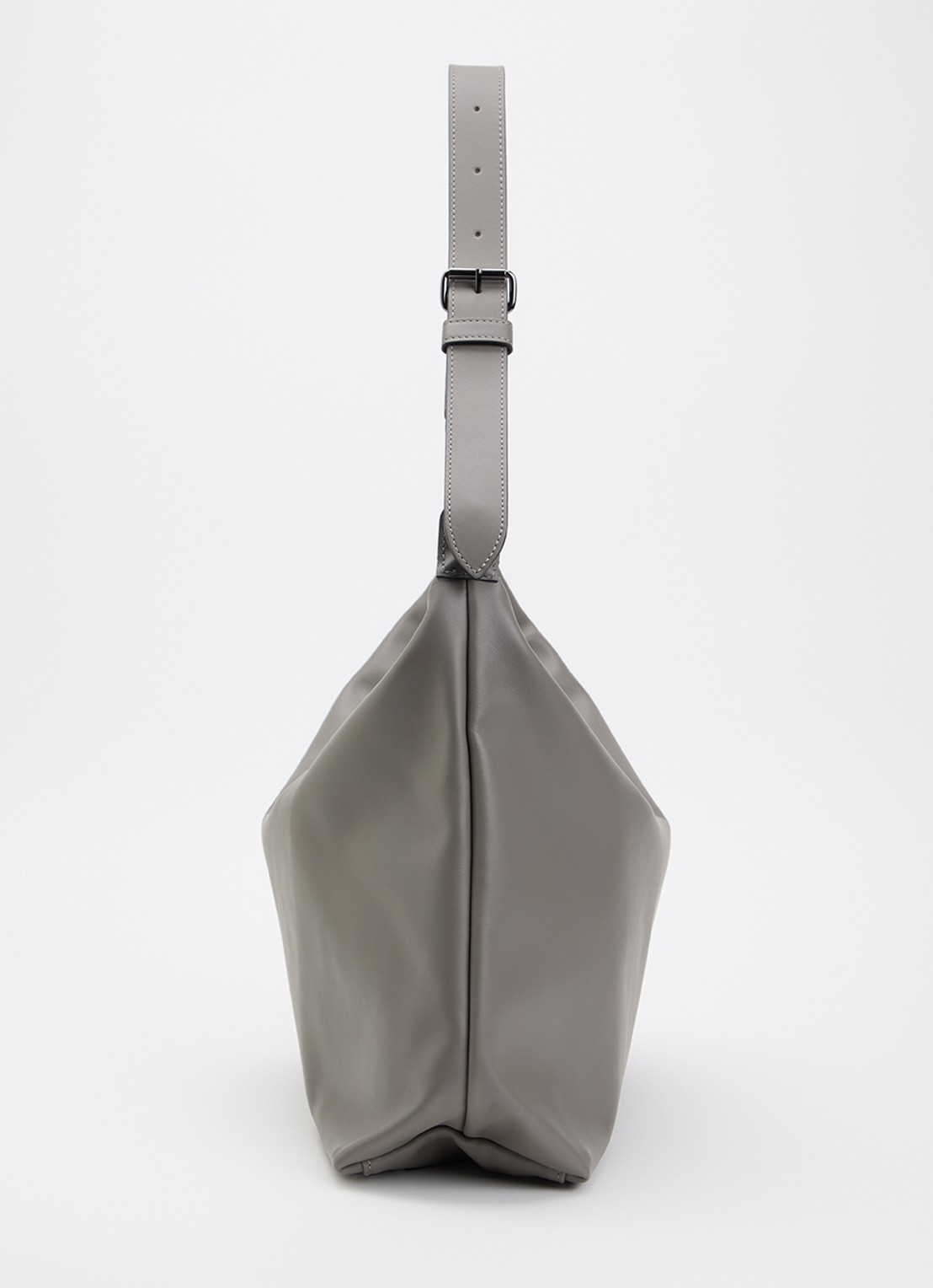 Longchamp Le Pliage Xtra schoudertas XL van leer - detail 5 grijs