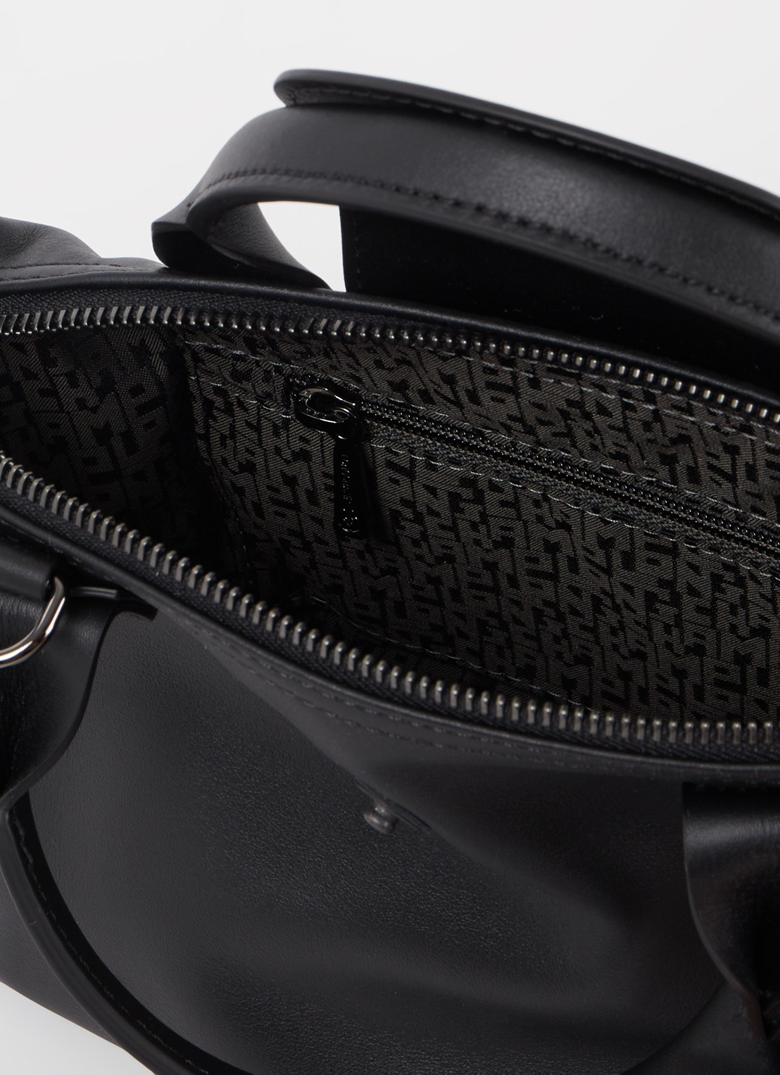 Longchamp Le Pliage Xtra XS handtas van leer - detail 3 zwart