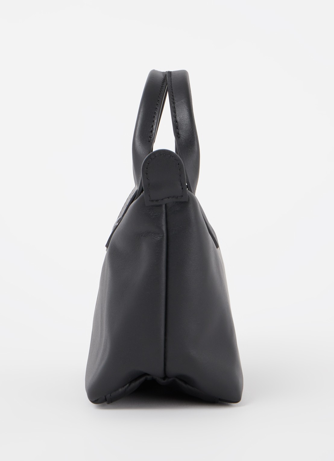 Longchamp Le Pliage Xtra XS handtas van leer - detail 4 zwart