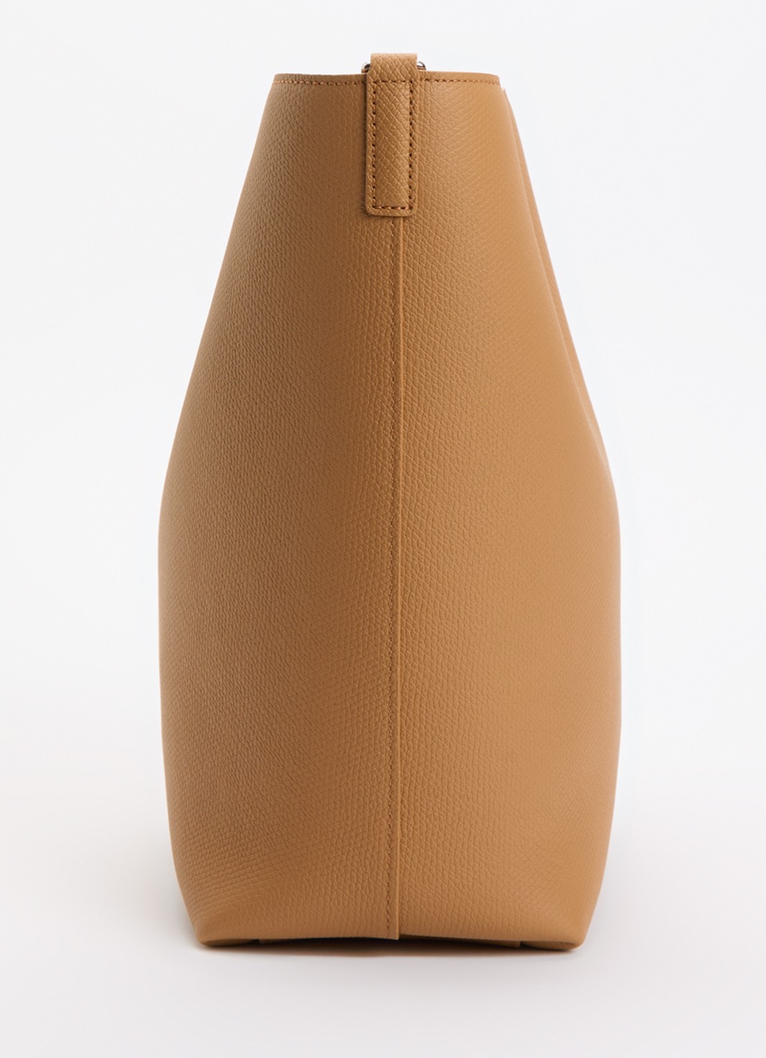 Longchamp Le Roseau schoudertas M van leer - detail 3 bruin