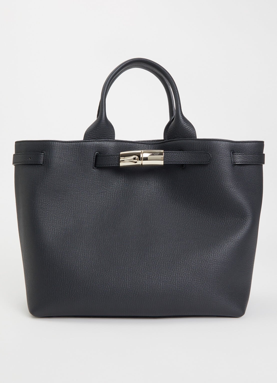 Longchamp Le Smart shopper L van leer - voorkant 4 zwart