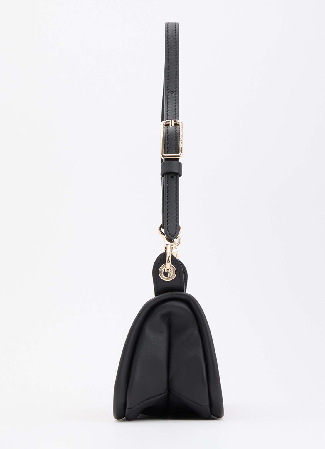 Longchamp Looong schoudertas M van leer - detail 4 zwart