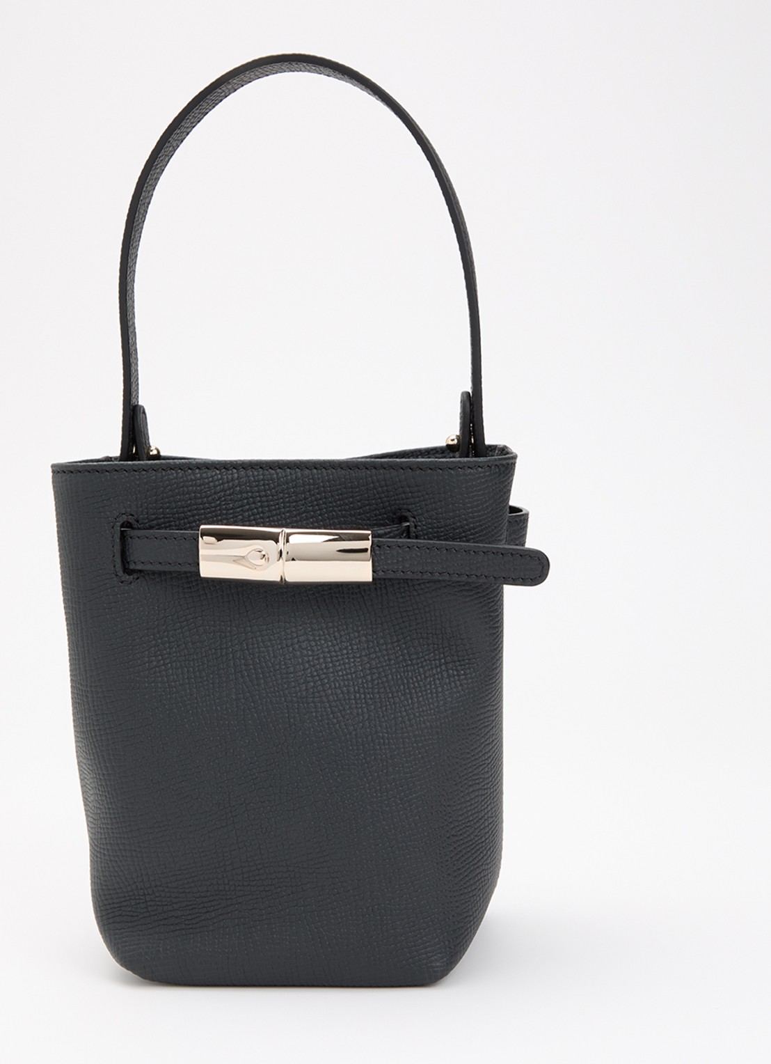 Longchamp Schoudertas van leer met afneembare schouderriem  - voorkant 3 zwart
