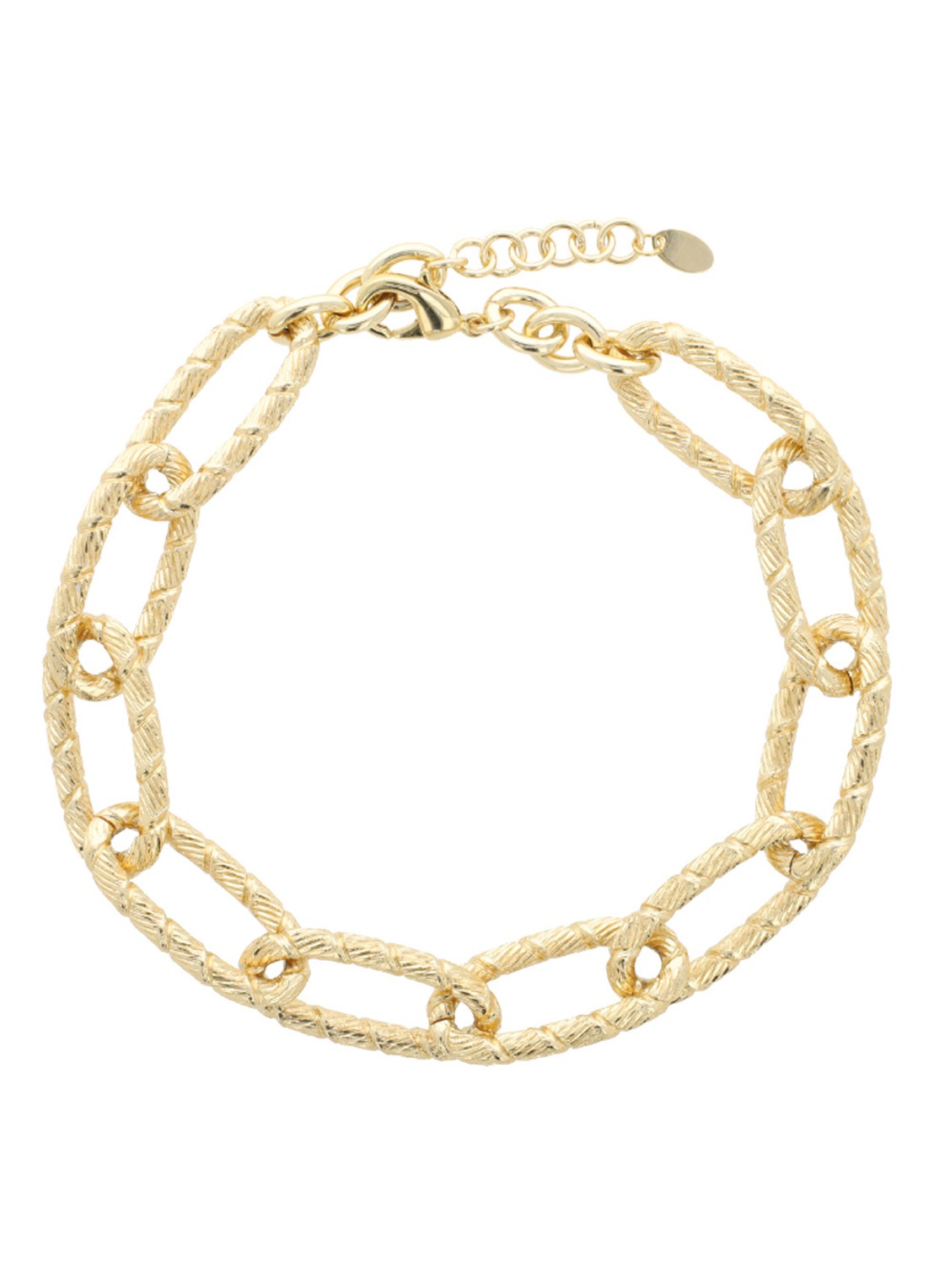 LOTT. gioielli Bamboo ketting - voorkant goud