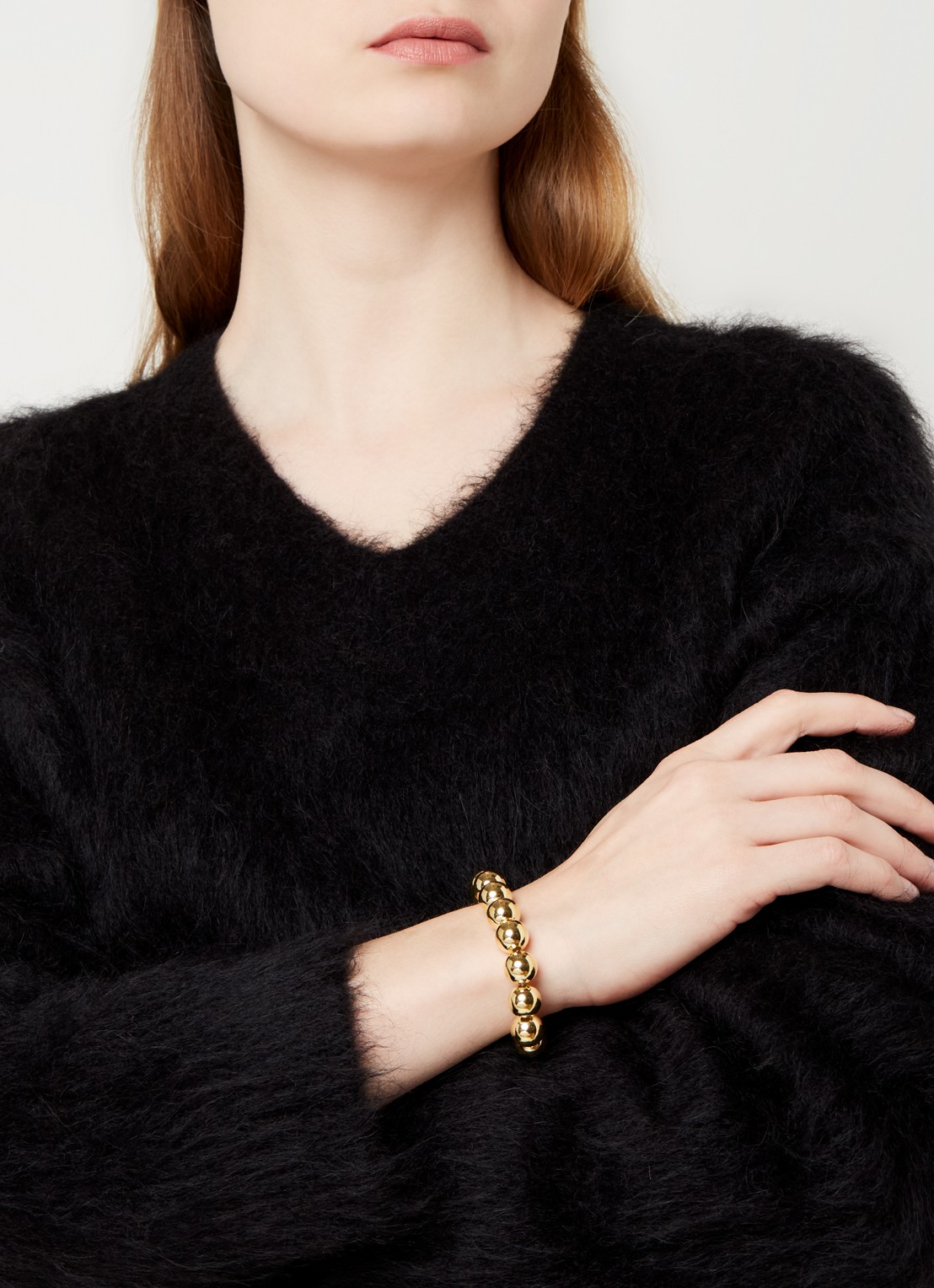 LOTT. gioielli Cannonball XL armband verguld - voorkant 4 goud