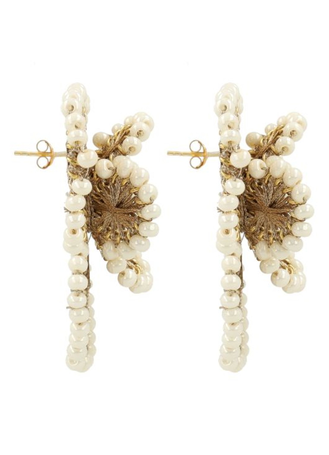 LOTT. gioielli Flower L Aster oorstekers - detail beige
