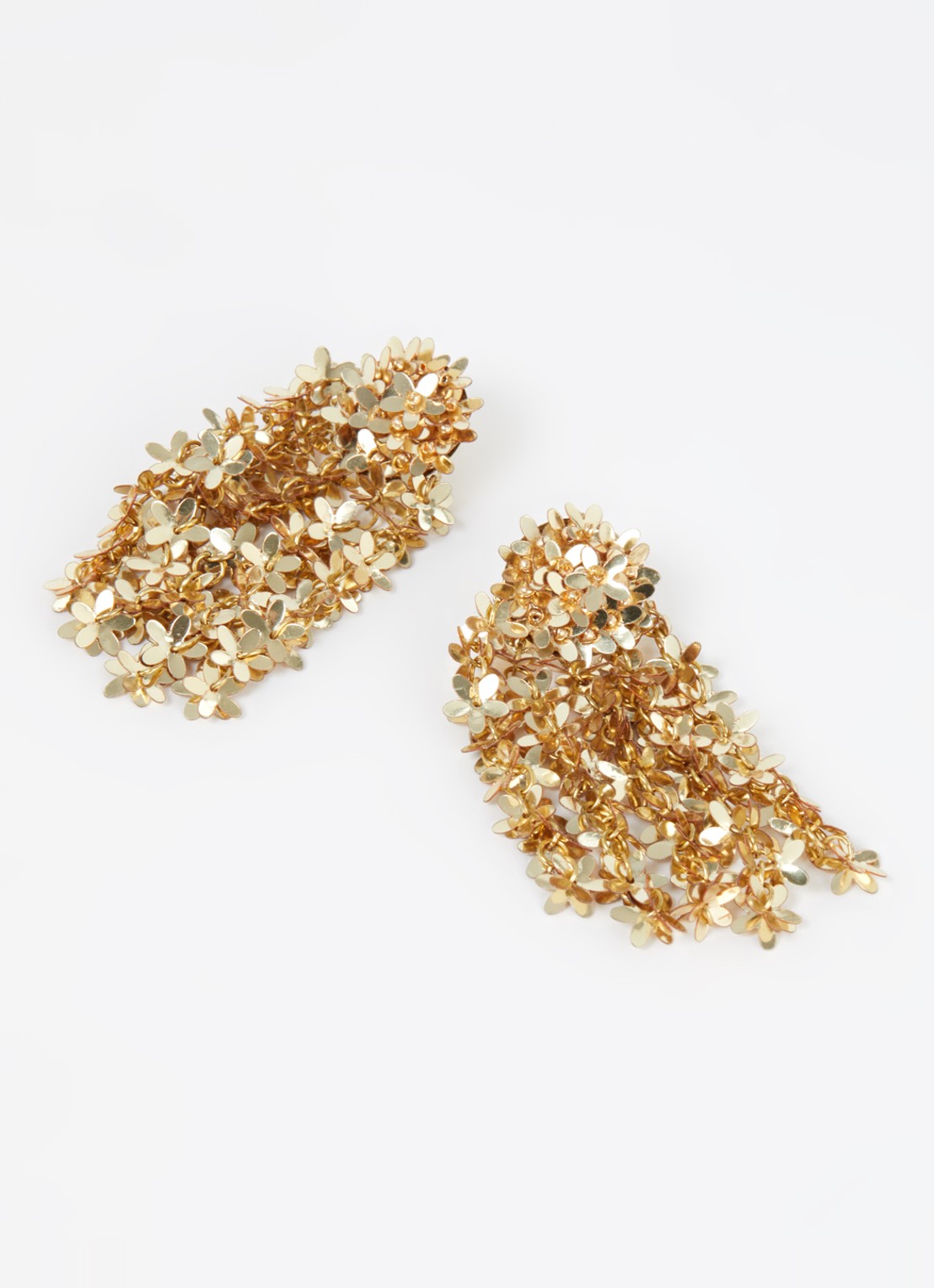 LOTT. gioielli Flower Rain oorstekers met pailletten verguld - detail 3 goud