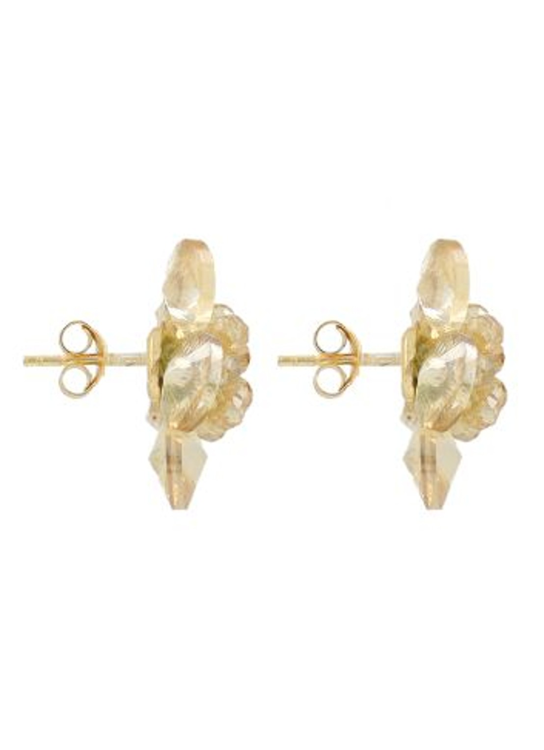 LOTT. gioielli Flower Stud Teuntje oorstekers - detail 3 beige