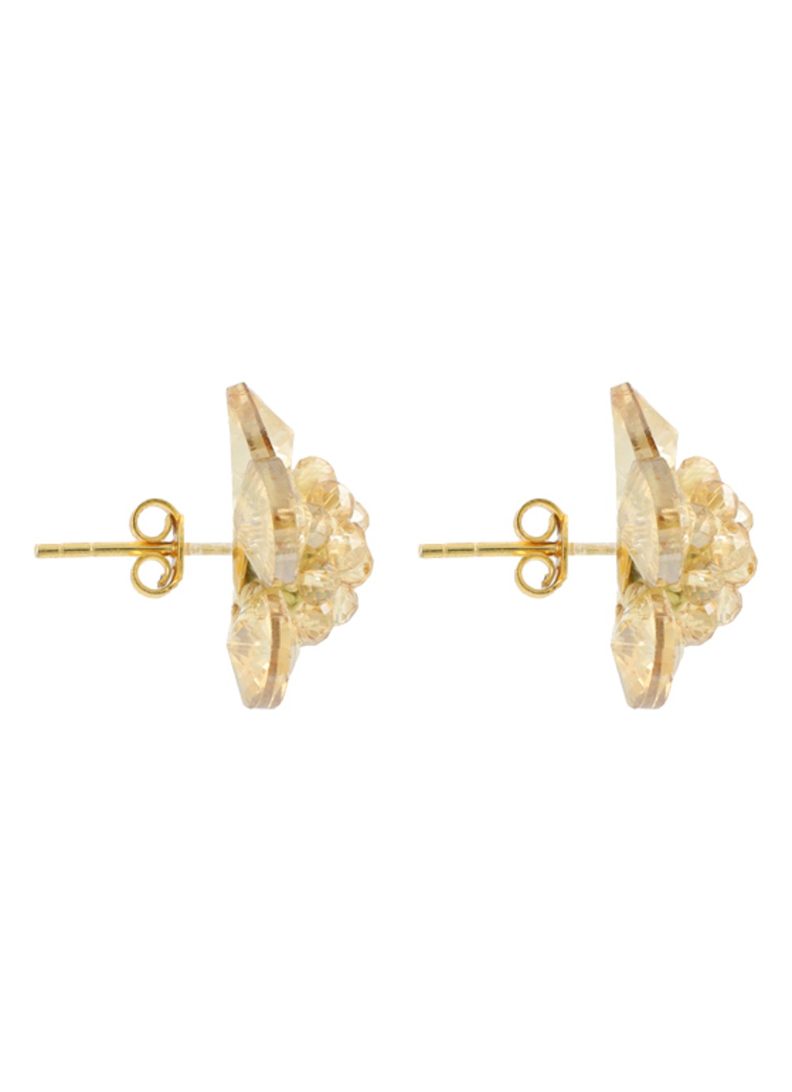 LOTT. gioielli Flower Stud Teuntje oorstekers - detail 3 beige