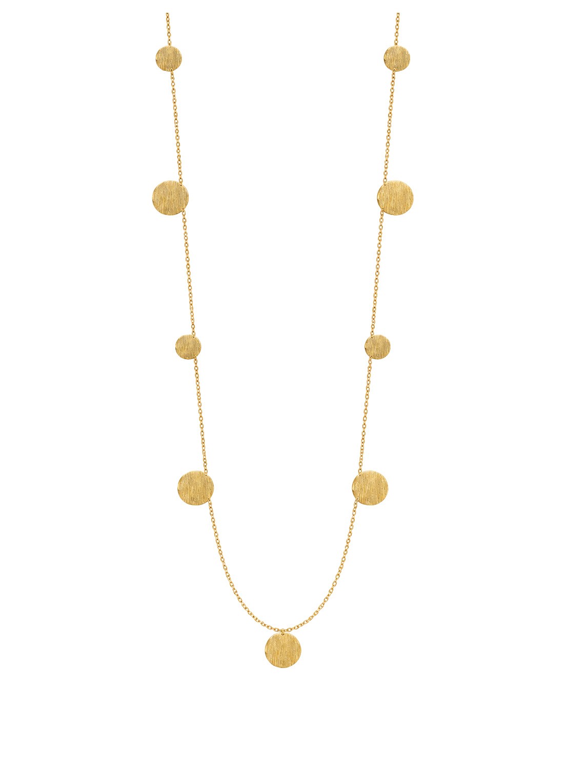 LOTT. gioielli Irregular Coins ketting verguld  - voorkant 2 goud