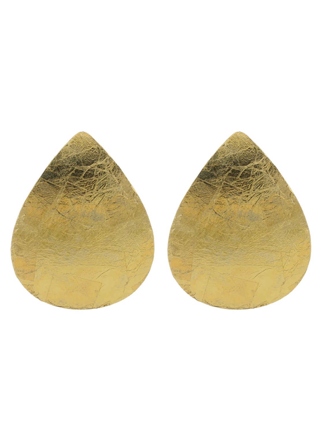 LOTT. gioielli Leaf oorstekers - voorkant goud