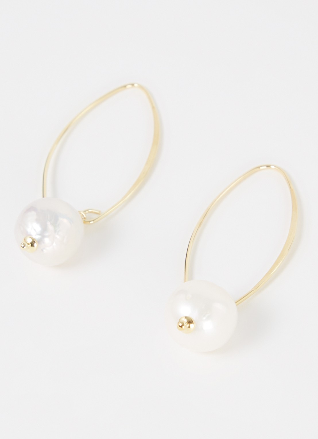 LOTT. gioielli Pearl S oorhangers verguld - detail 3 goud