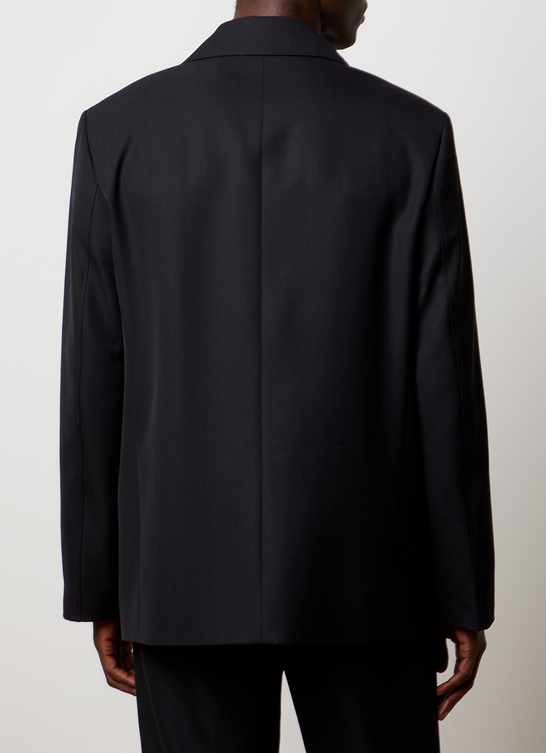 Louis Gabriel Nouchi Oversized colbert in wolblend - achterkant 6 zwart
