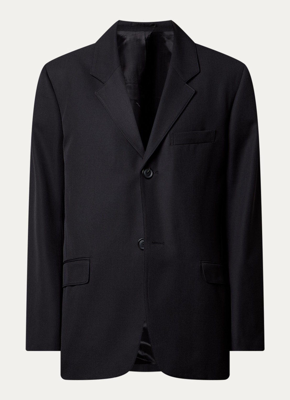 Louis Gabriel Nouchi Oversized colbert in wolblend - voorkant zwart