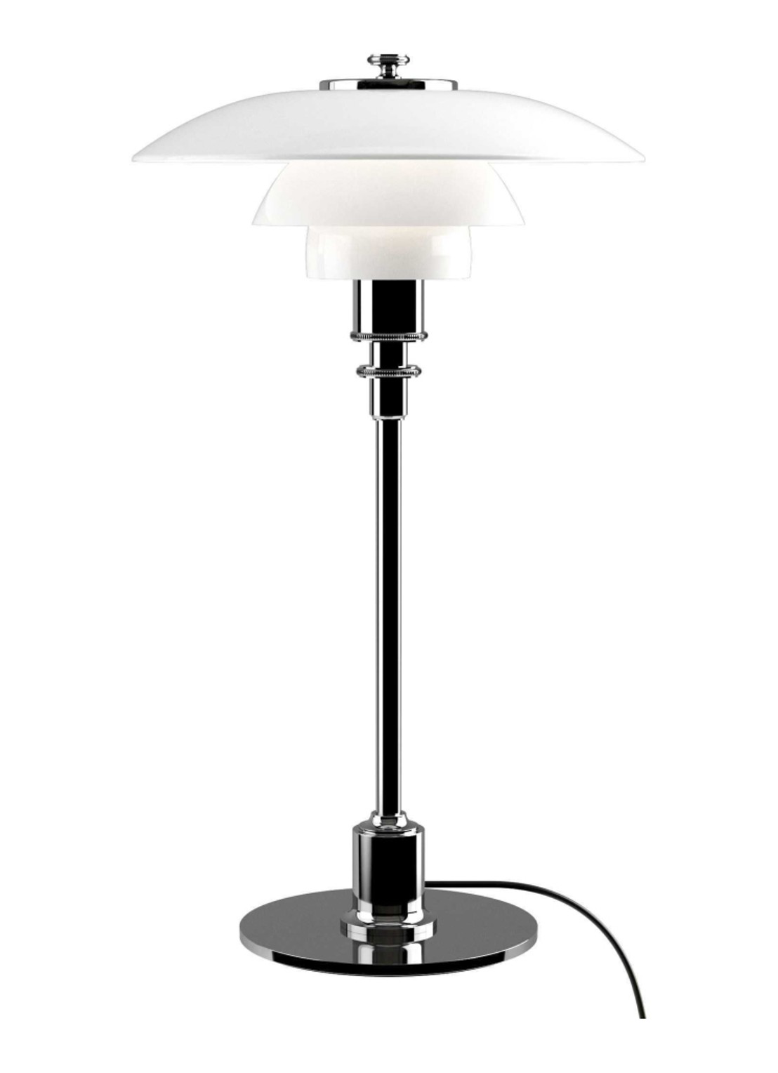 Louis Poulsen PH 2/1 tafellamp - voorkant zwart