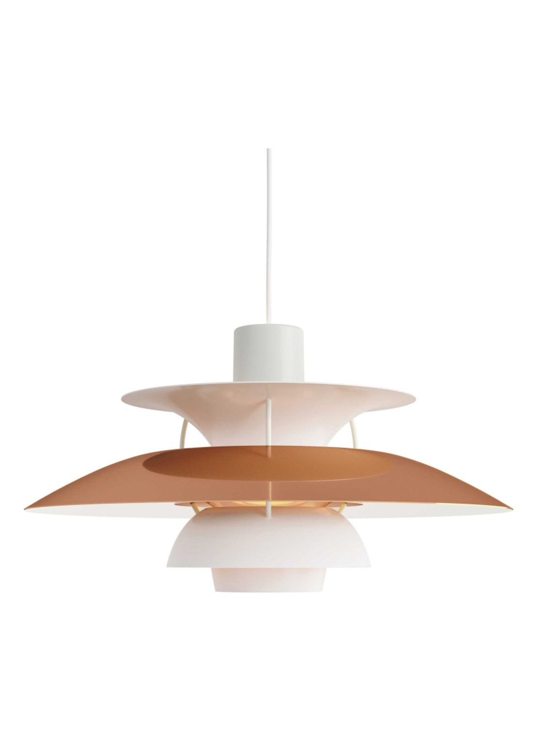 Louis Poulsen PH 5 hanglamp Ø 50 cm - voorkant orange