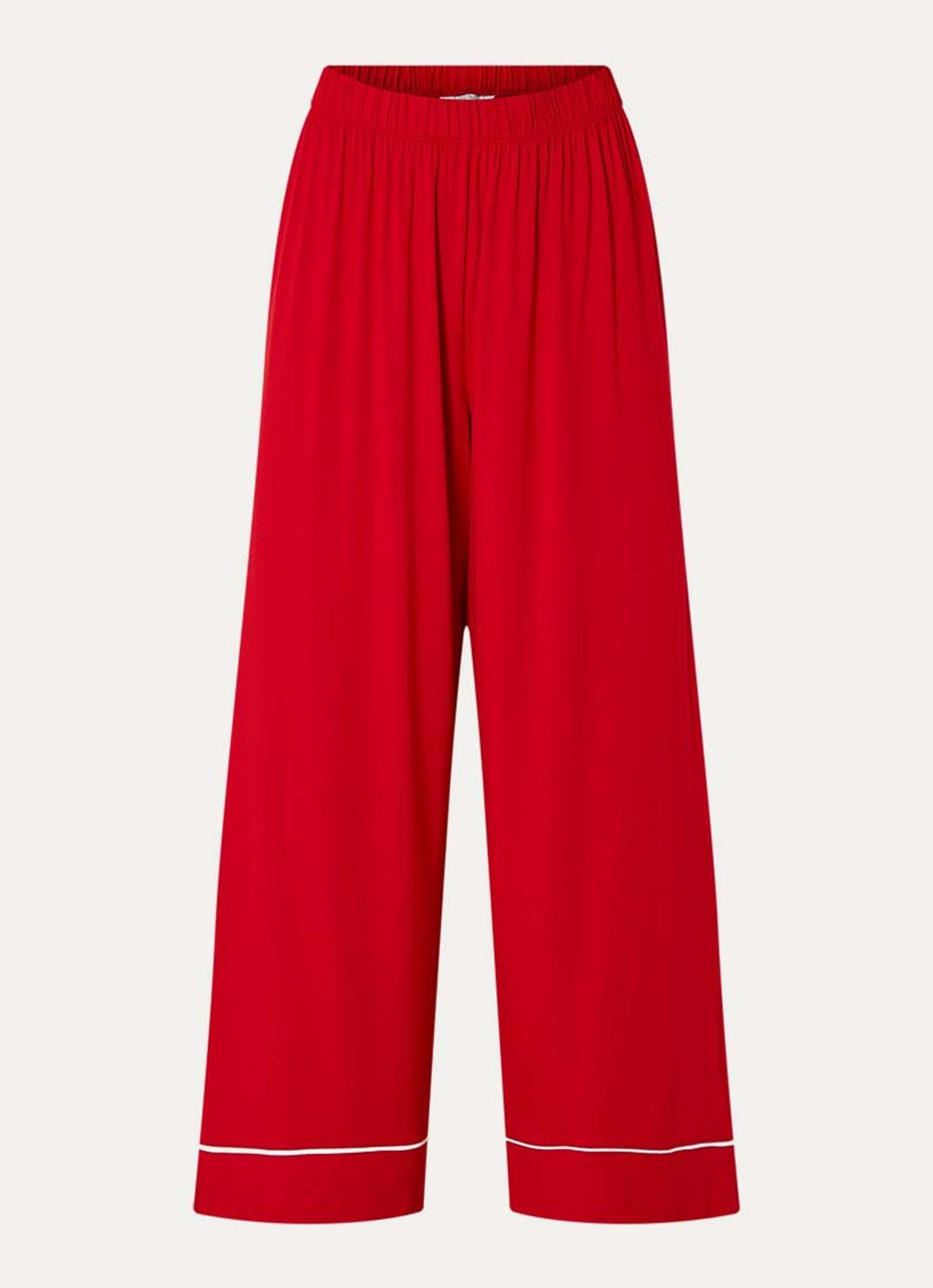 Lounge Alpine Dreams pyjamabroek - voorkant 2 rood