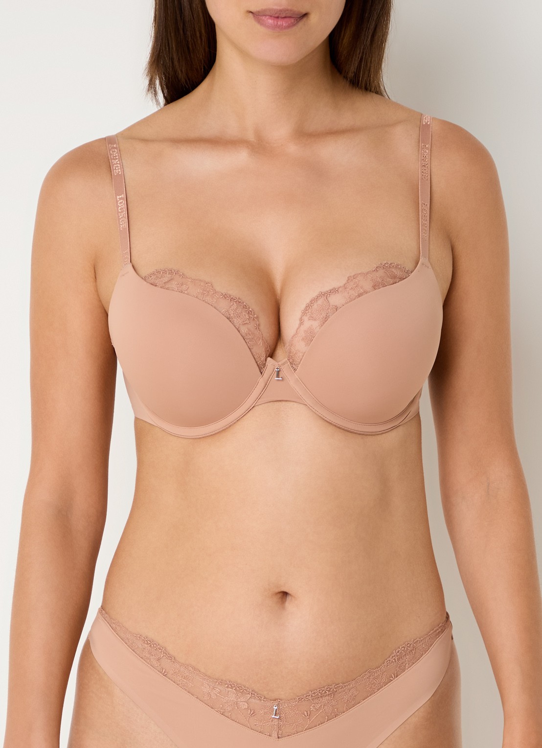 Lounge Anti Gravity push-up bh met mesh - detail 4 beige