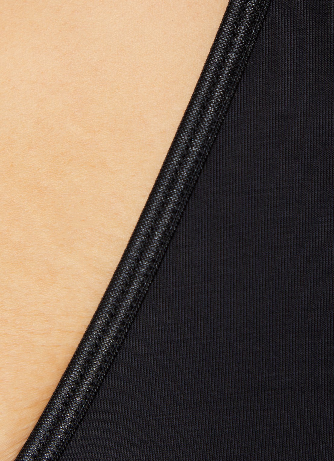 Lounge Bralette met logoband - detail 4 zwart