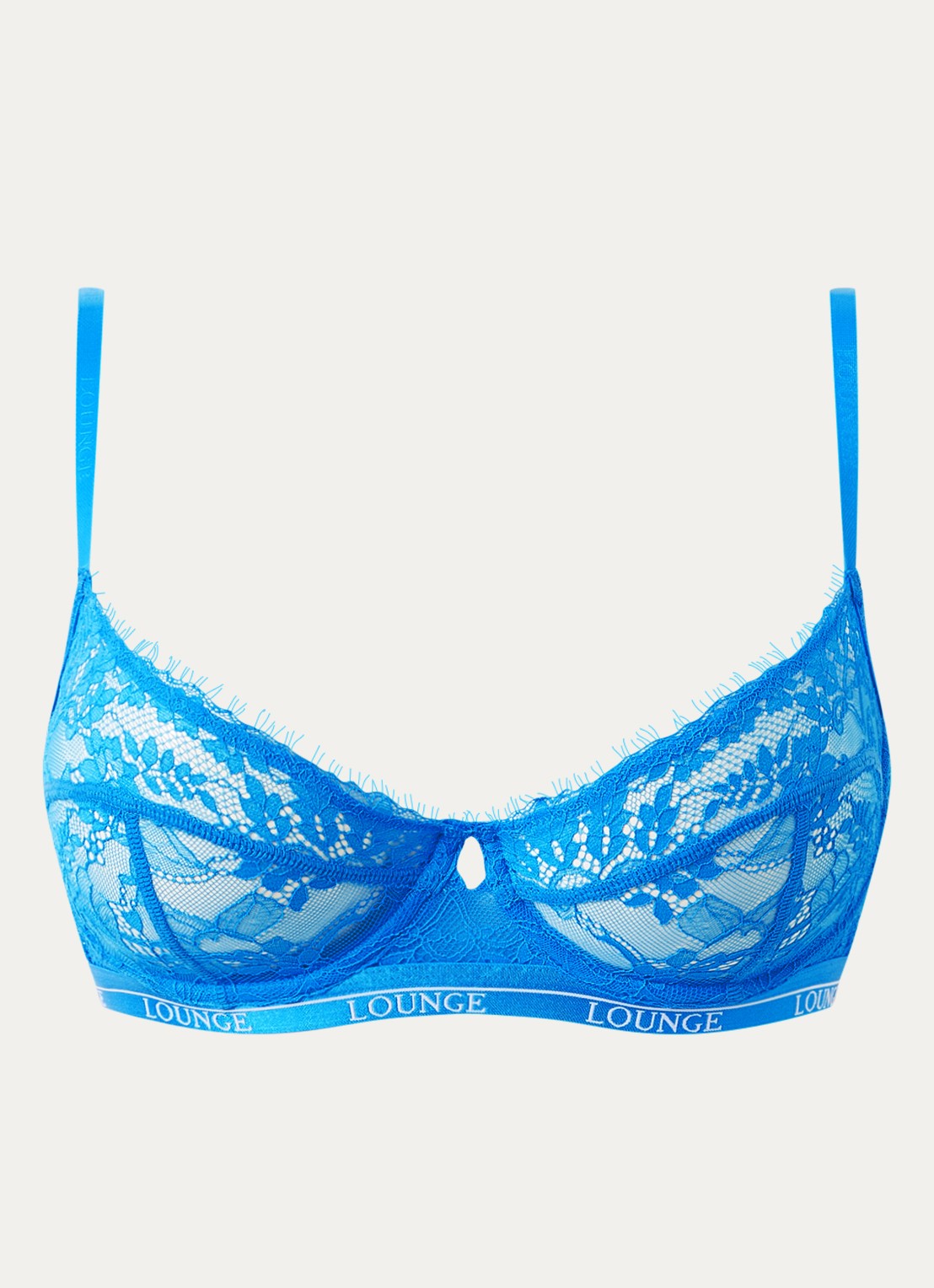 Lounge Entice balconette bh van kant - voorkant blauw