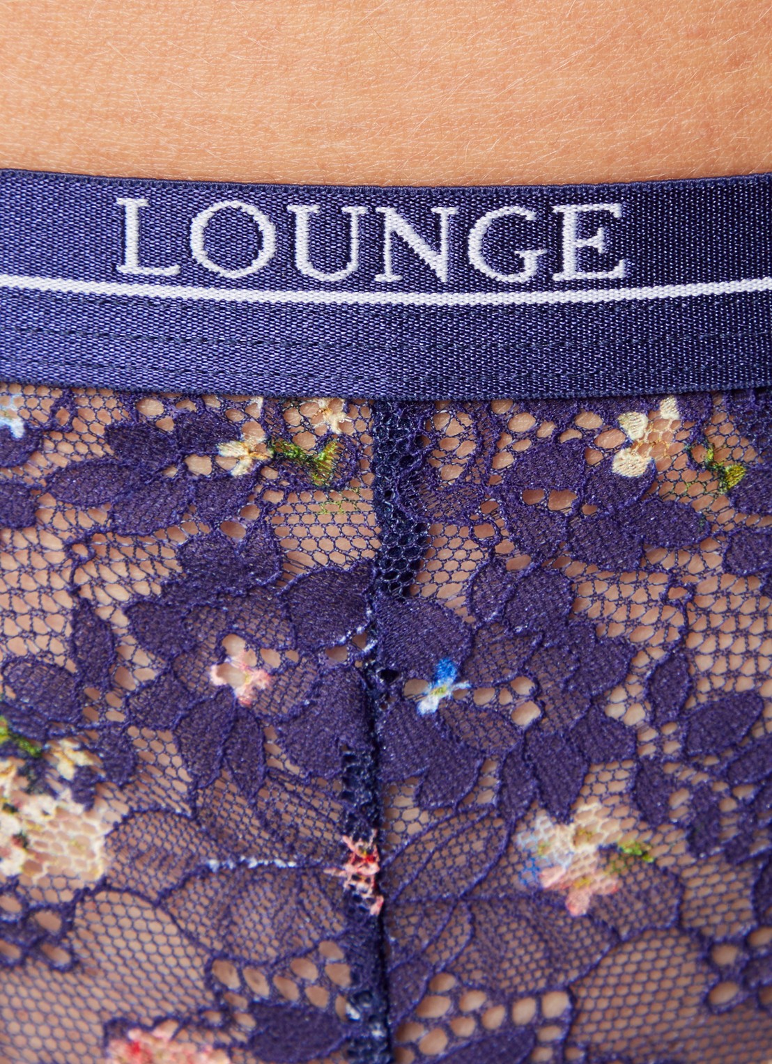 Lounge Entice string van mesh met logoband - detail 4 donkerblauw