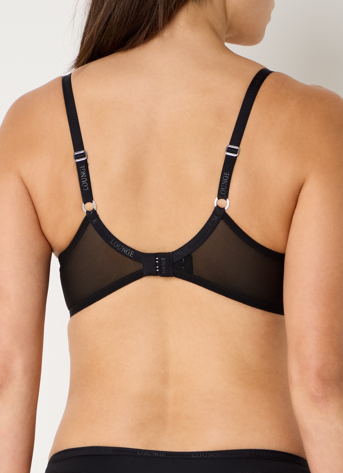 Lounge Push-up bh met beugelondersteuning - achterkant 3 zwart